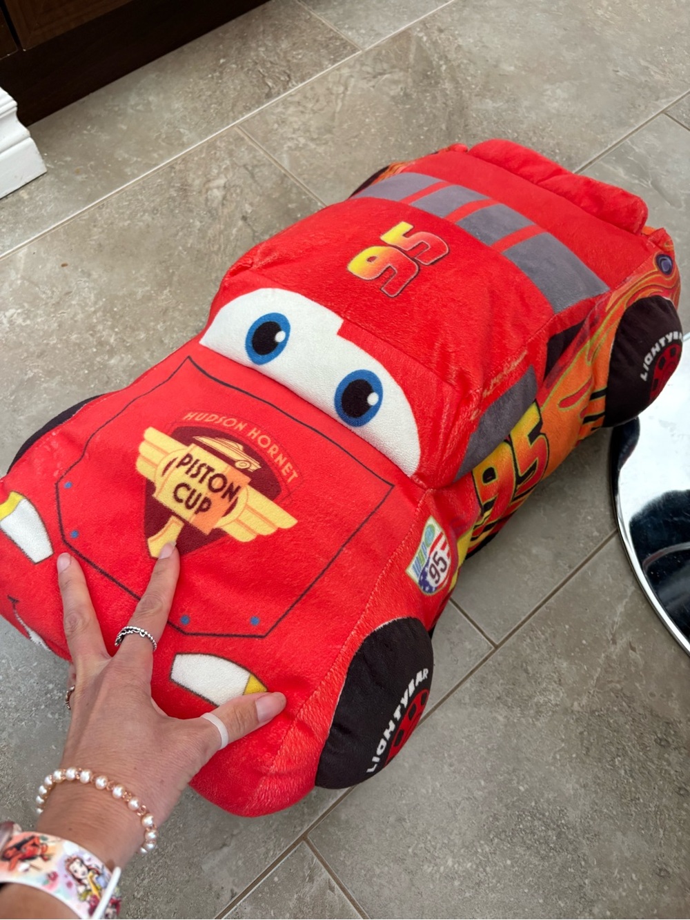 Cars Lightning McQueen Plush pillow Toy - Red